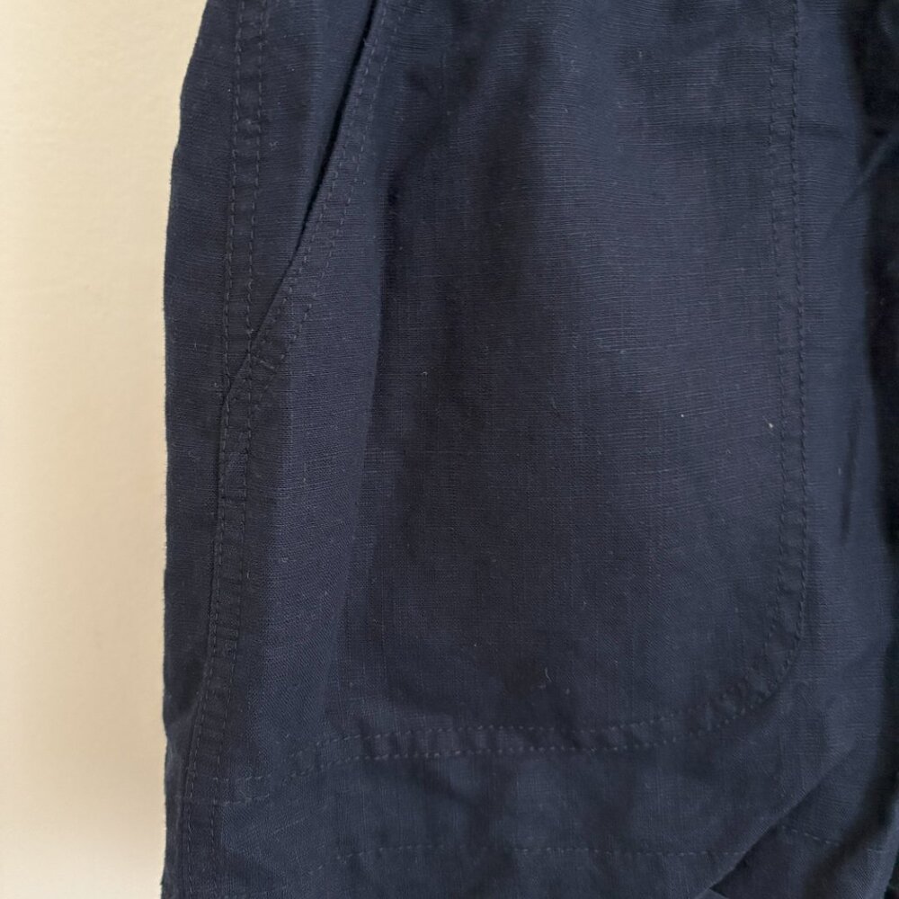 J. Crew Navy Linen Drawstring Shorts - Size Extra Small (XS) - NWT